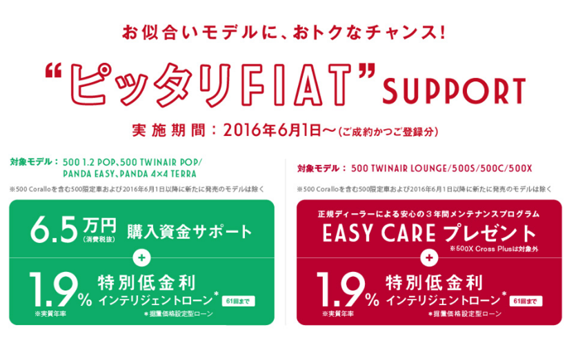 ぴったりFIAT SUPPORT