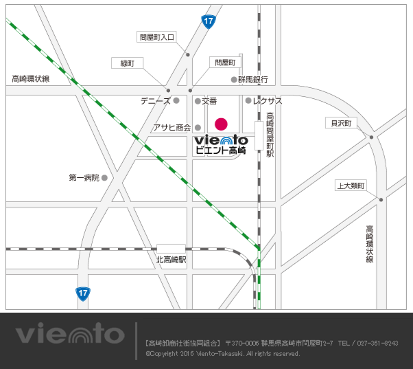 ビエント高崎MAP