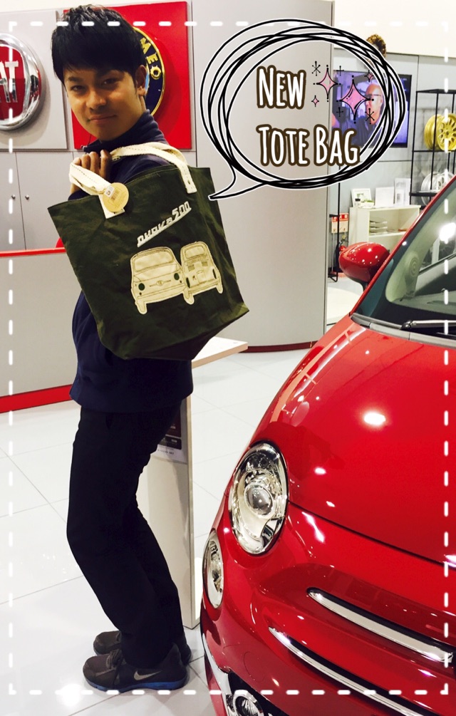 FIAT Nuova 500 Vintage ToteBag-1