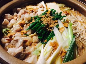 忘年会 もつ鍋