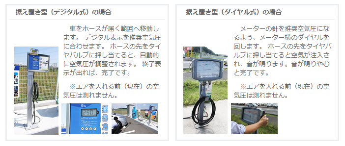 空気圧チェック